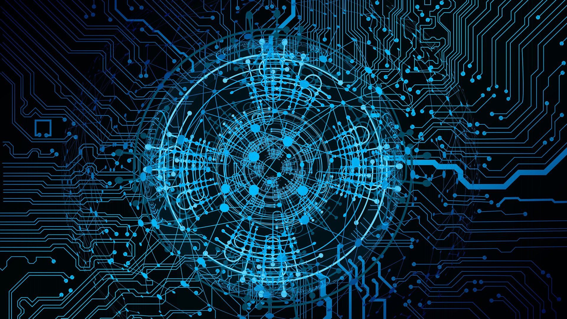 Rappresentazione di qubit attualmente letti attraverso linee a microonde dove i segnali che ne codificano lo stato sono amplificati da particolari dispositivi detti amplificatori parametrici basati su giunzioni Josephson